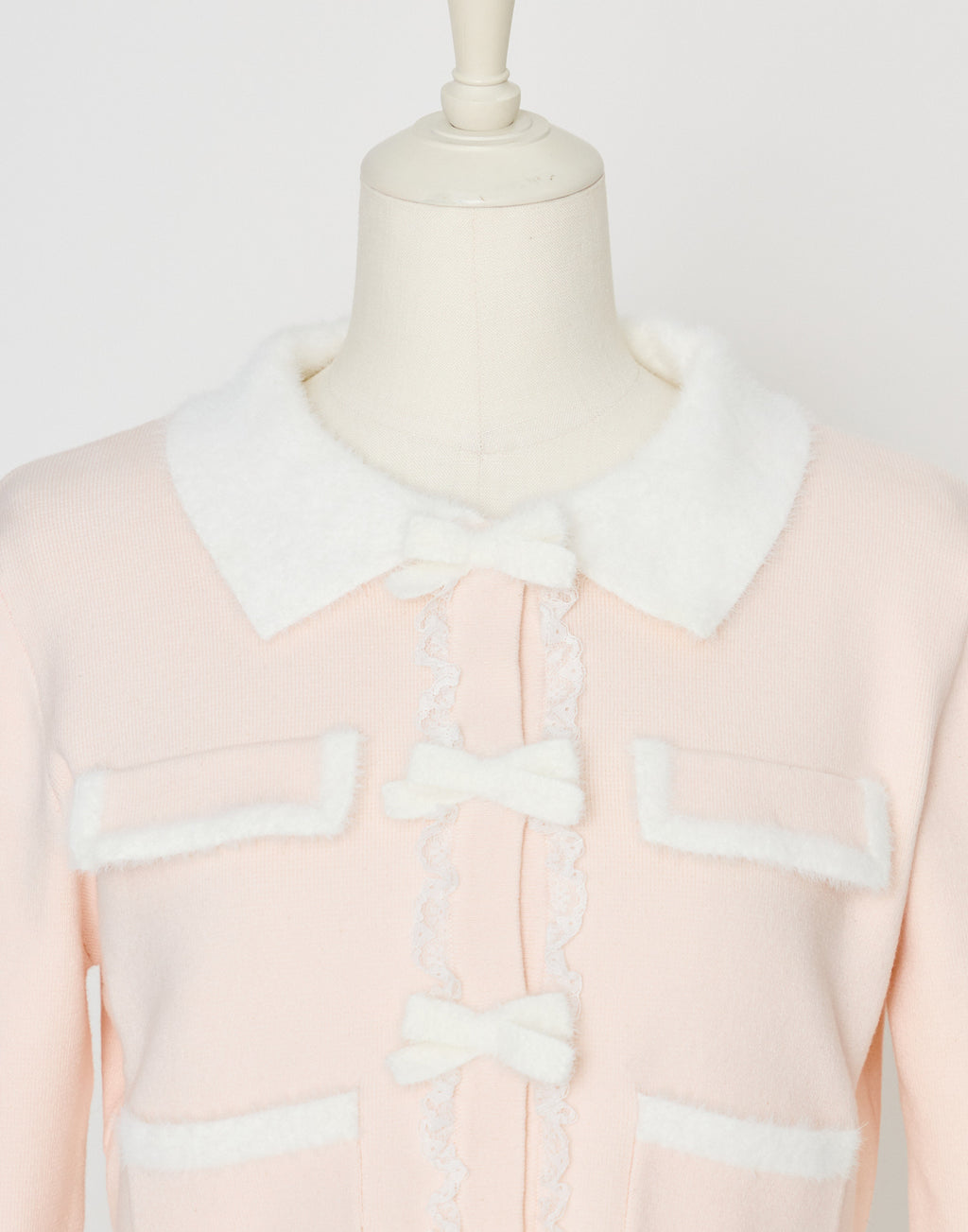 mellfy memory Ribbon melody bicolor cardigan