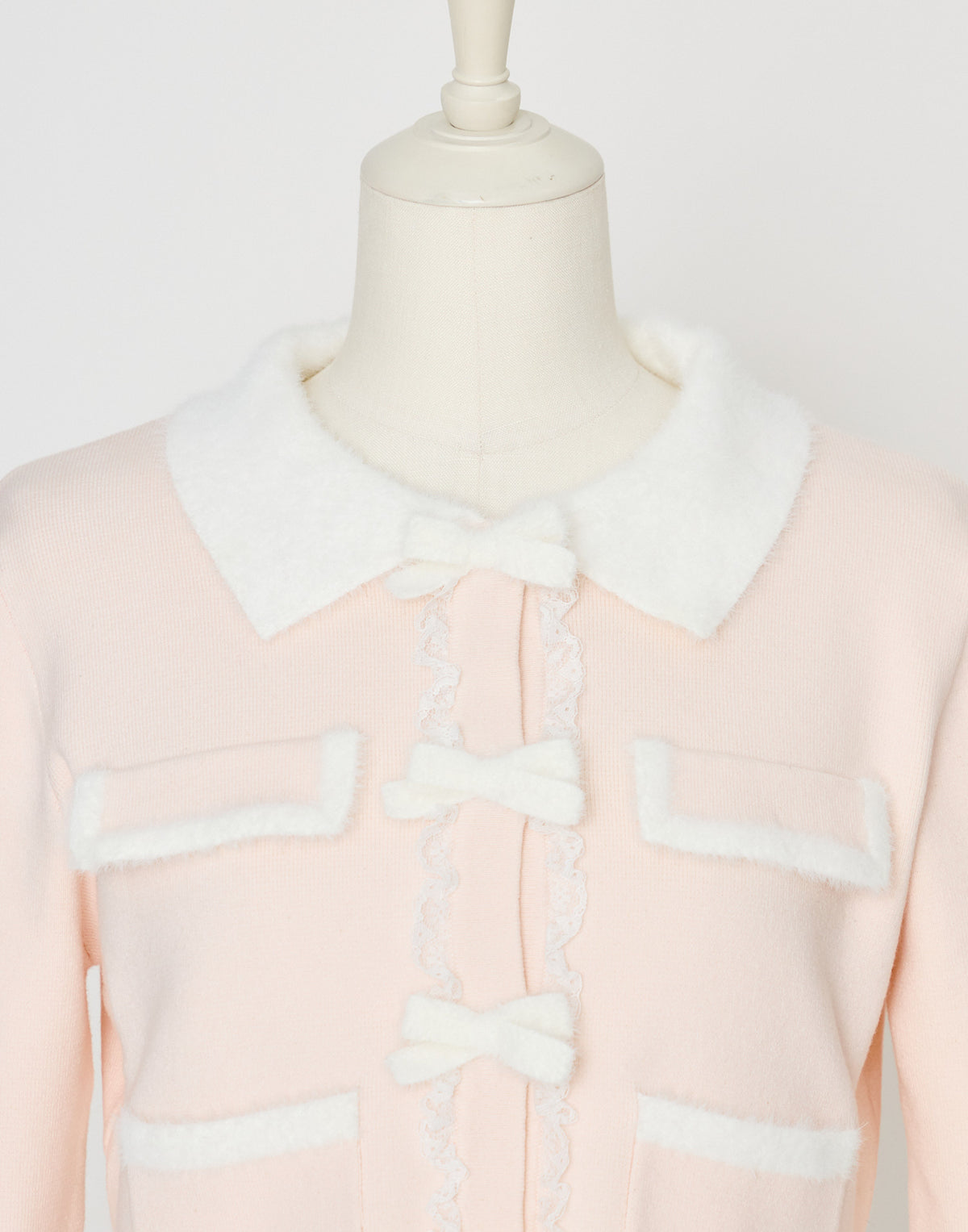 mellfy memory Ribbon melody bicolor cardigan