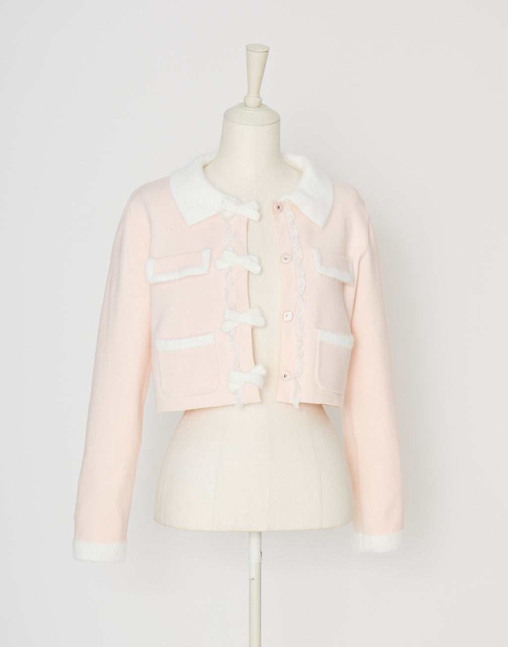mellfy memory Ribbon melody bicolor cardigan