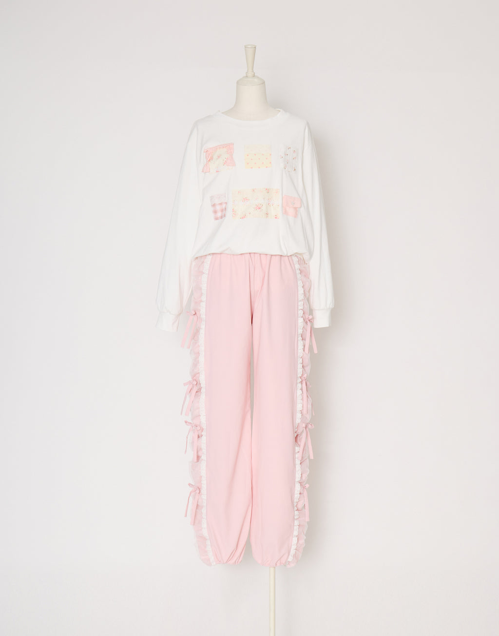 Lolime patchwork pockets sweatshirt