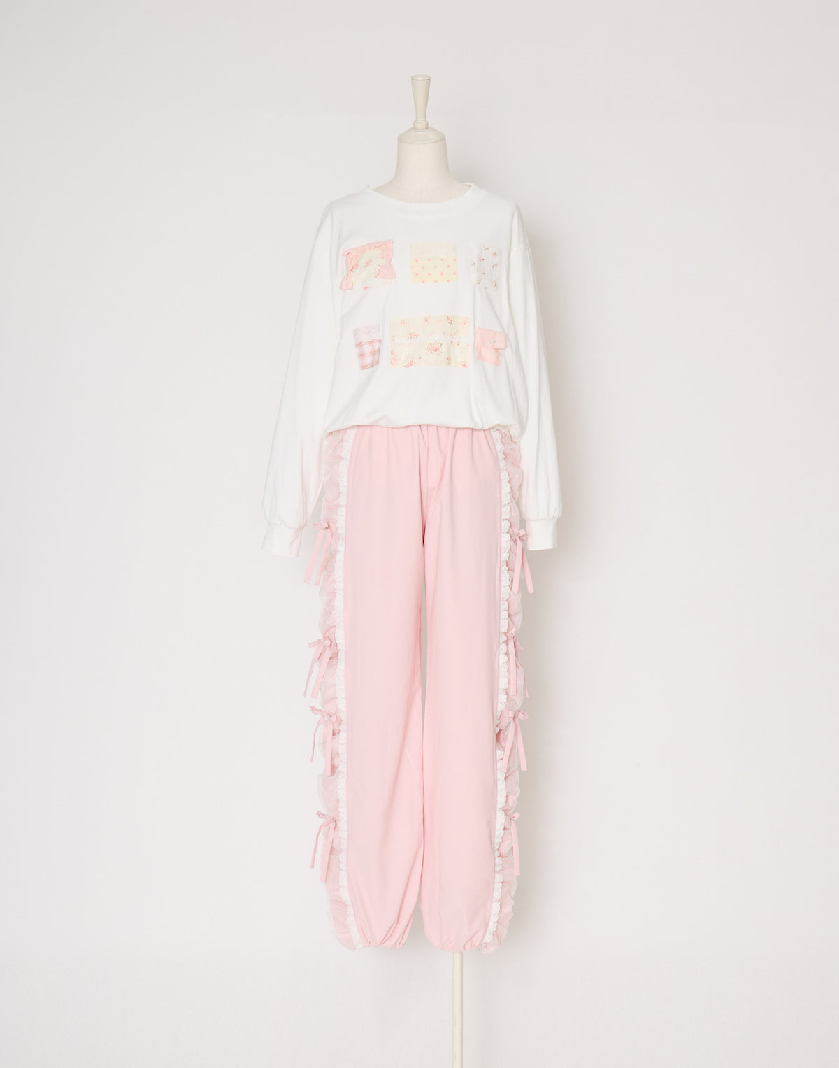 Lolime patchwork pockets sweatshirt
