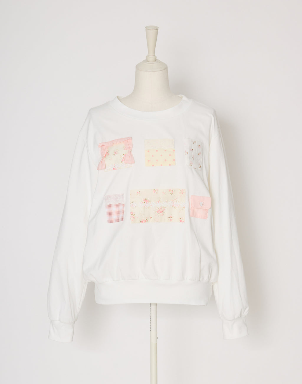 Lolime patchwork pockets sweatshirt