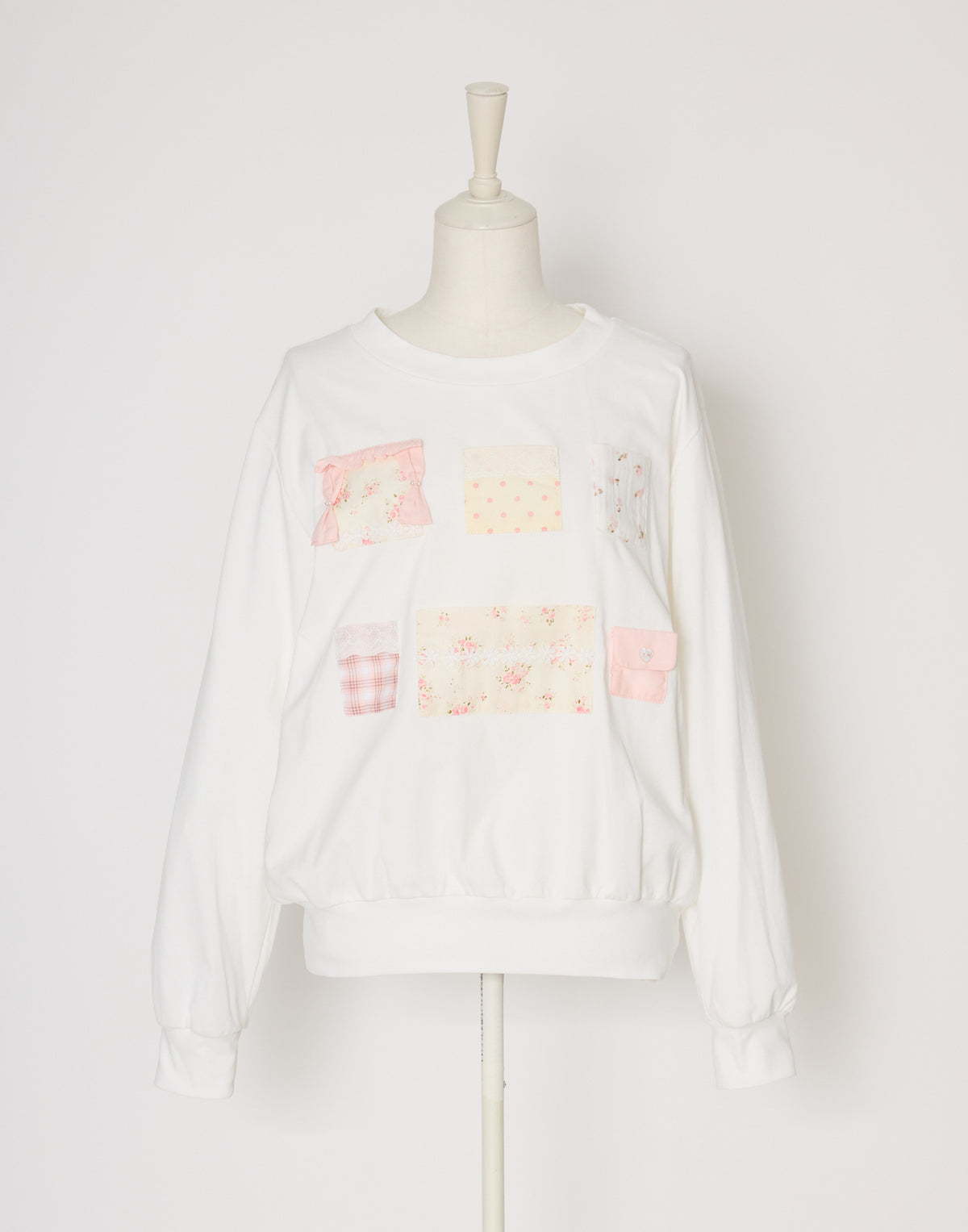 Lolime patchwork pockets sweatshirt