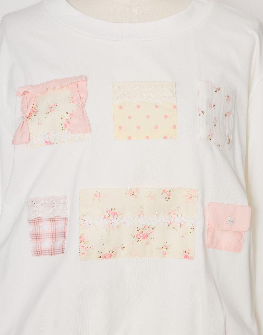 Lolime patchwork pockets sweatshirt