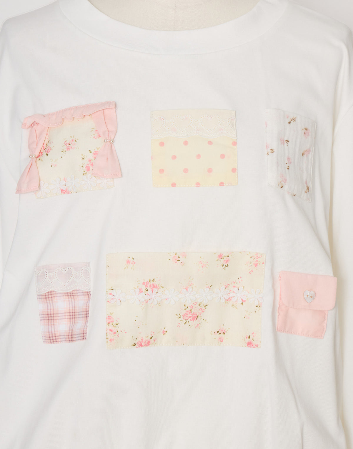 Lolime patchwork pockets sweatshirt