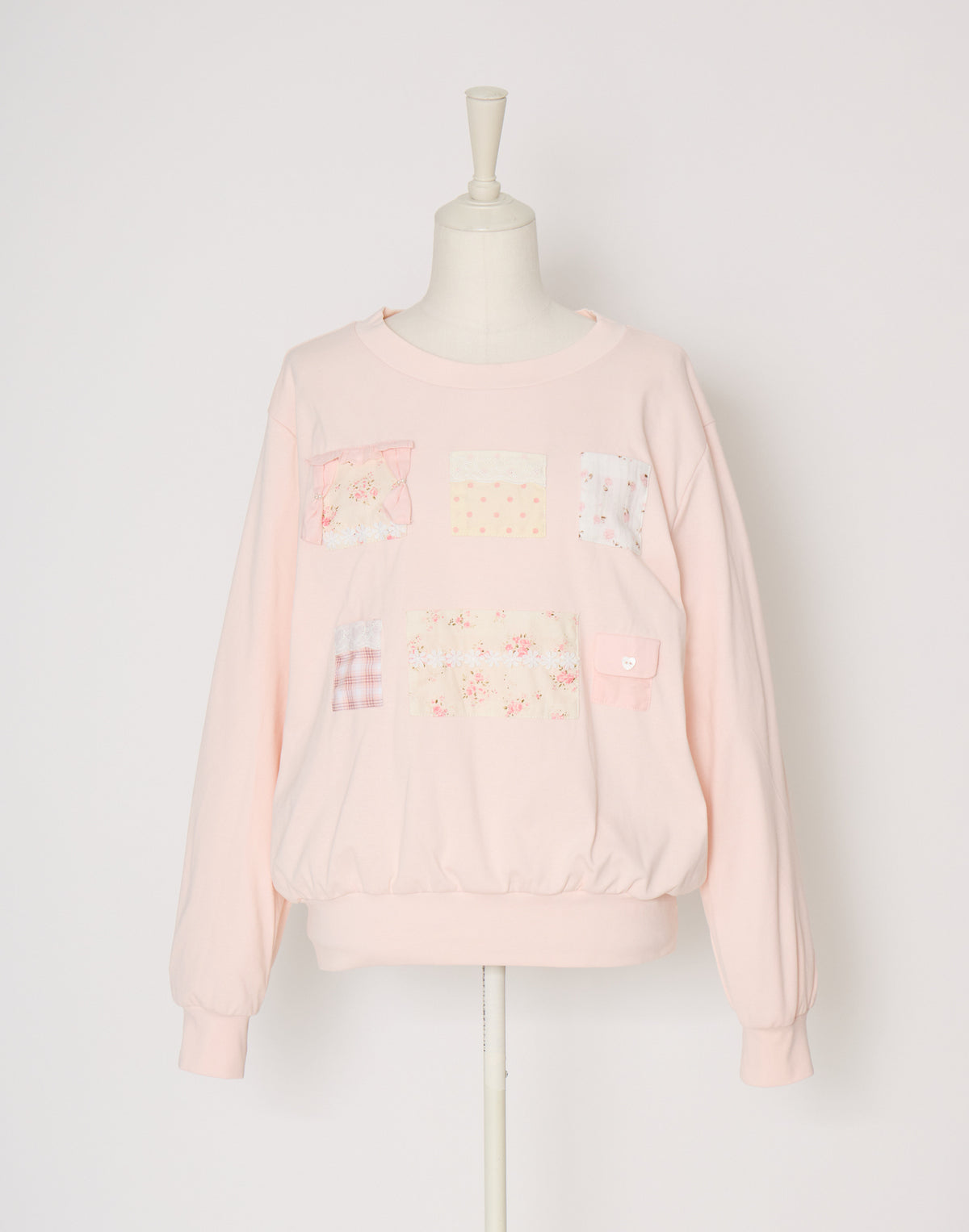 Lolime patchwork pockets sweatshirt