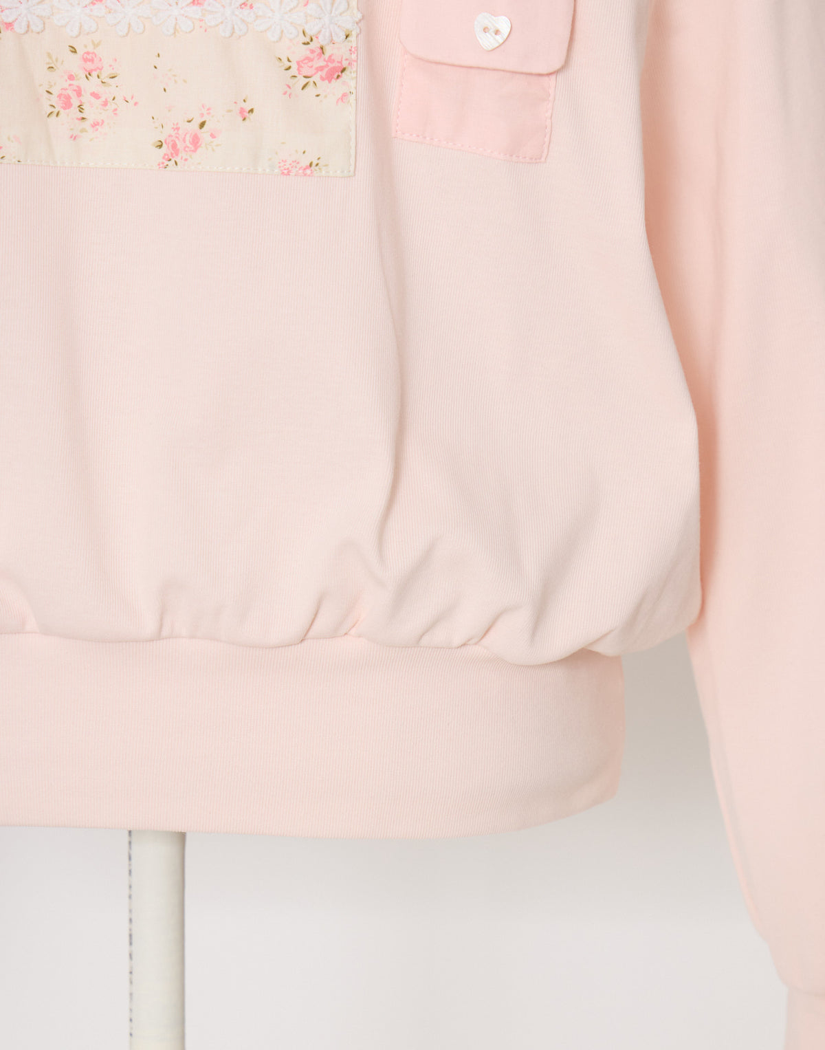 Lolime patchwork pockets sweatshirt