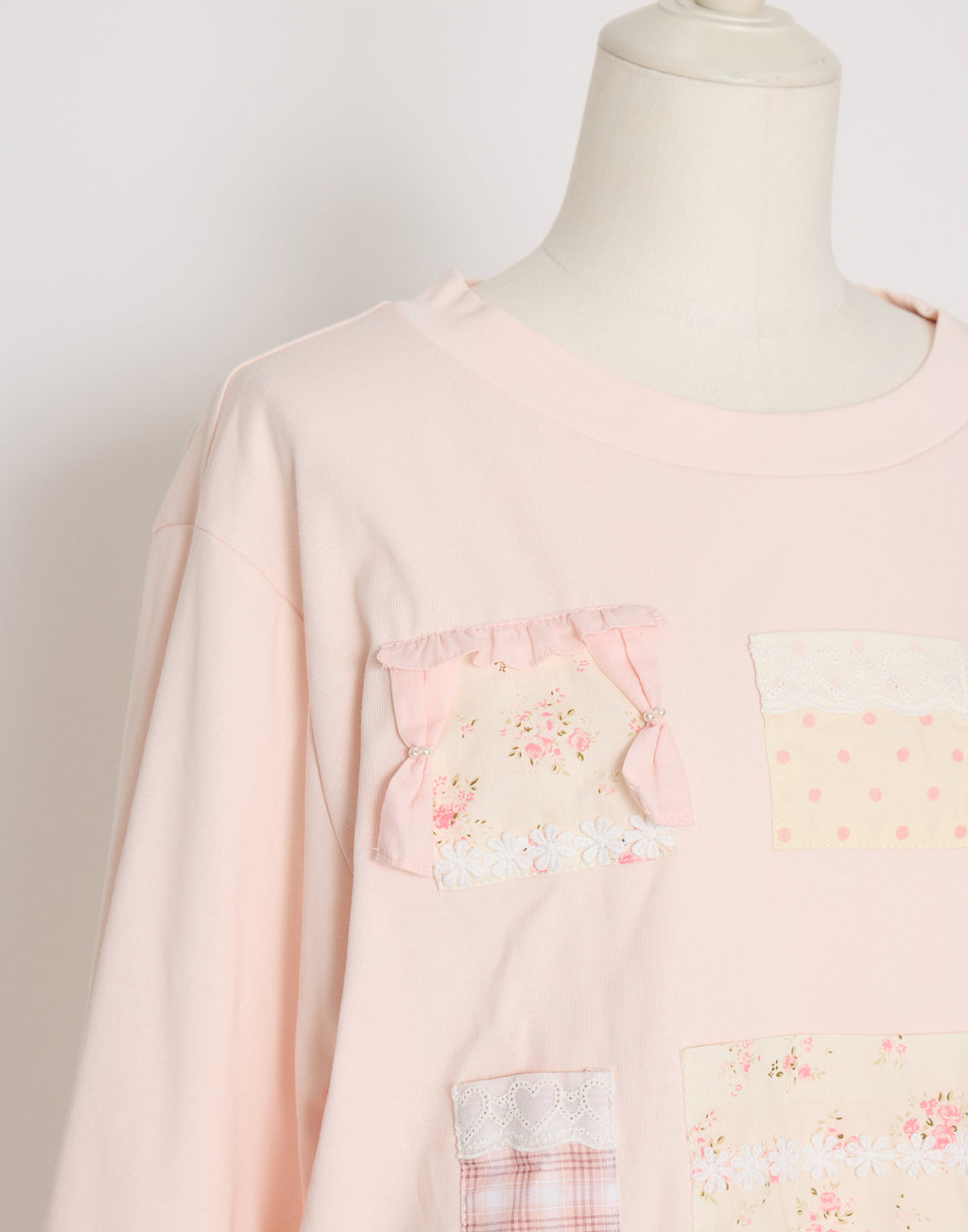 Lolime patchwork pockets sweatshirt