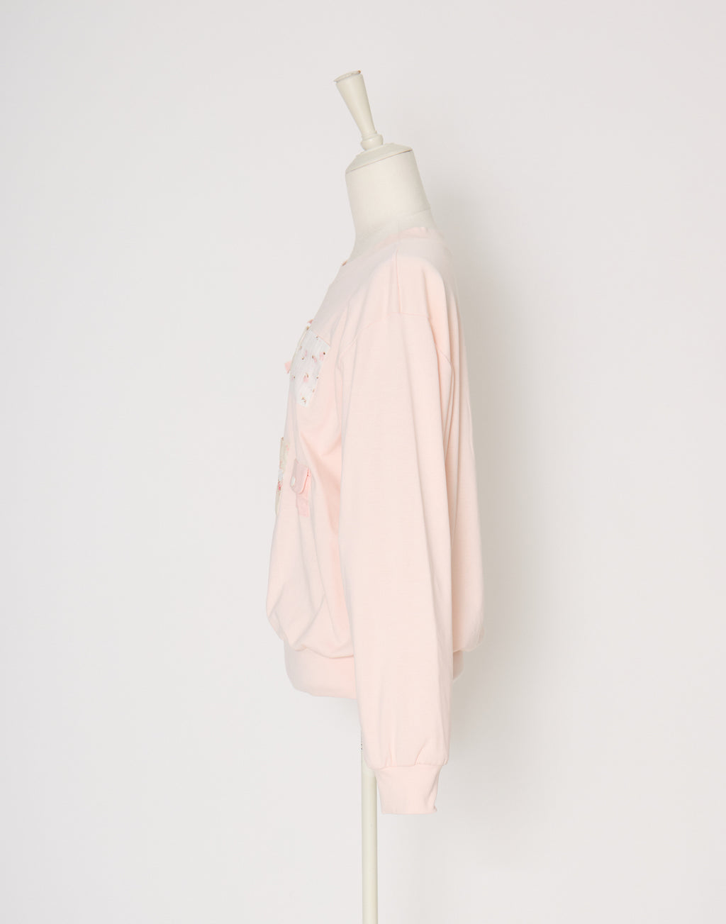 Lolime patchwork pockets sweatshirt