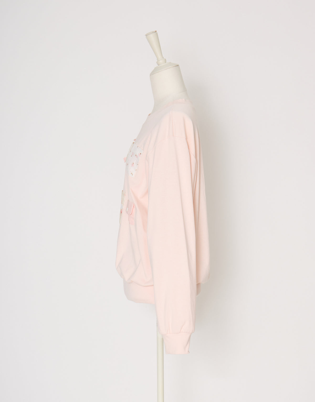 Lolime patchwork pockets sweatshirt