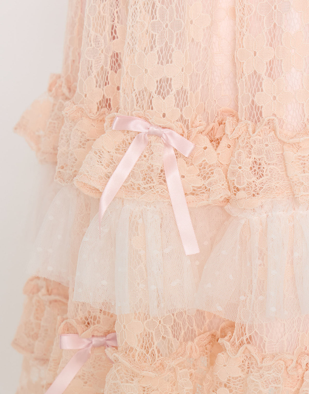Lolime satin ribbon lace mini dress