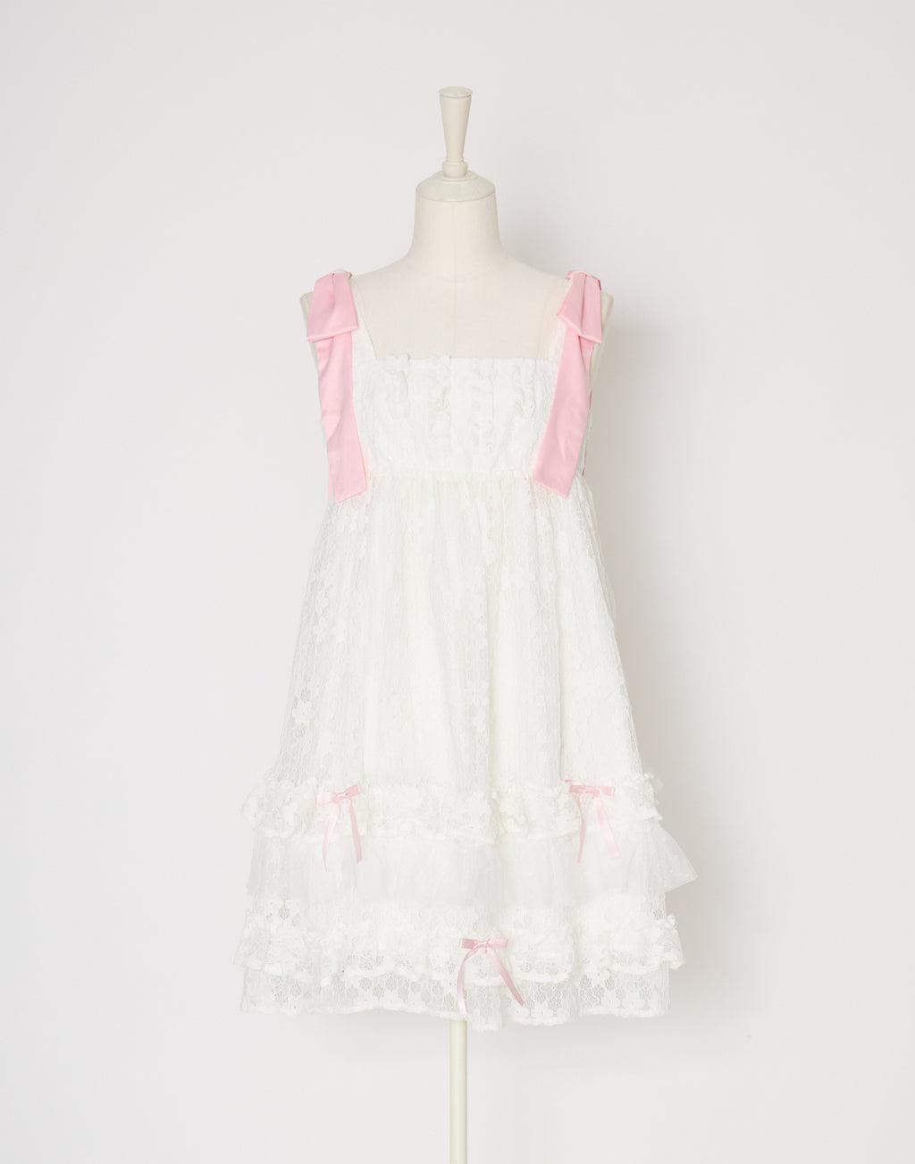 Lolime satin ribbon lace mini dress