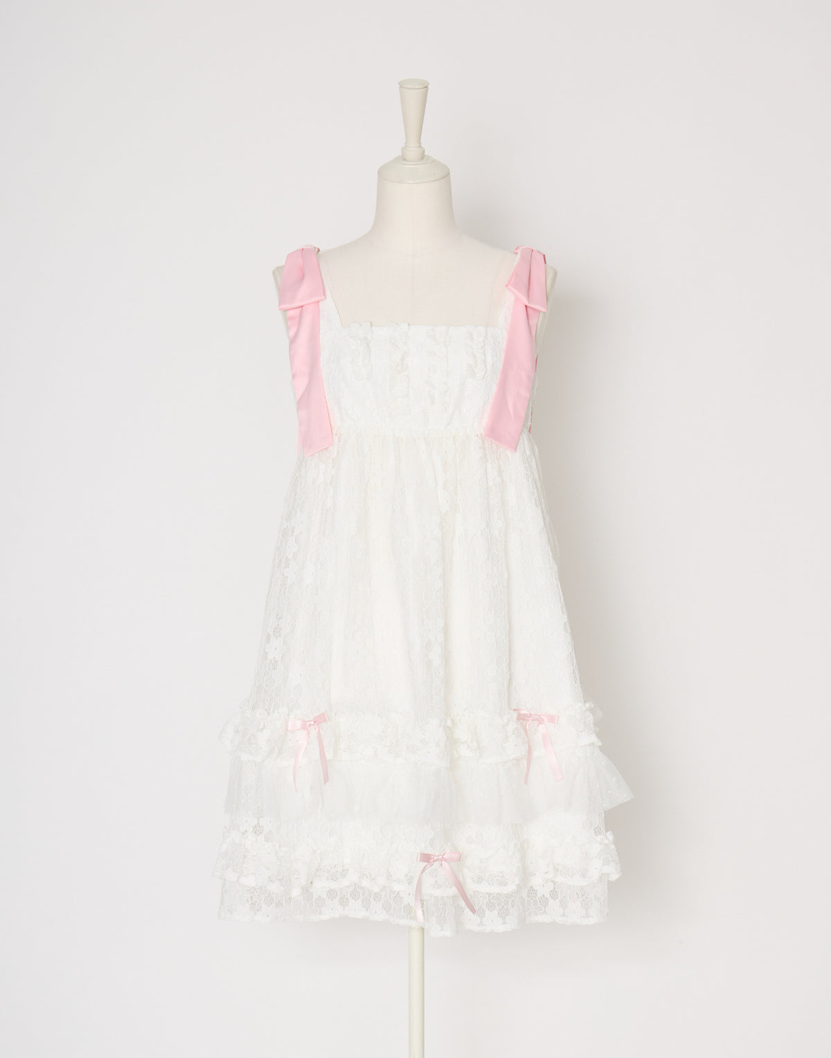 Lolime satin ribbon lace mini dress