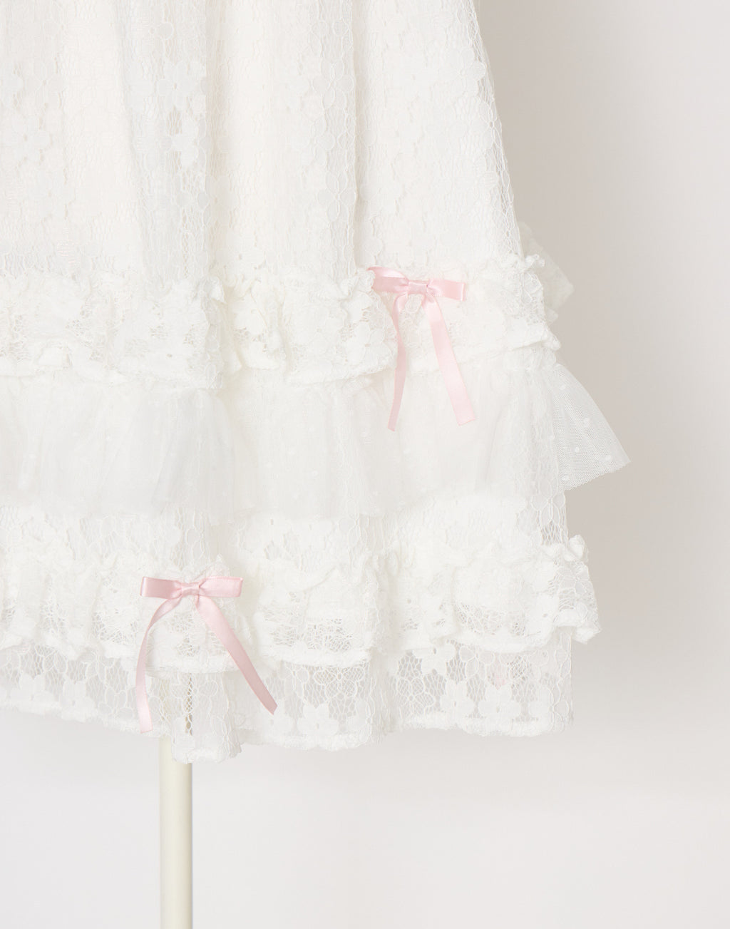 Lolime satin ribbon lace mini dress