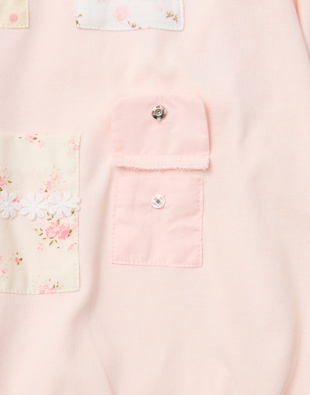 Lolime patchwork pockets sweatshirt