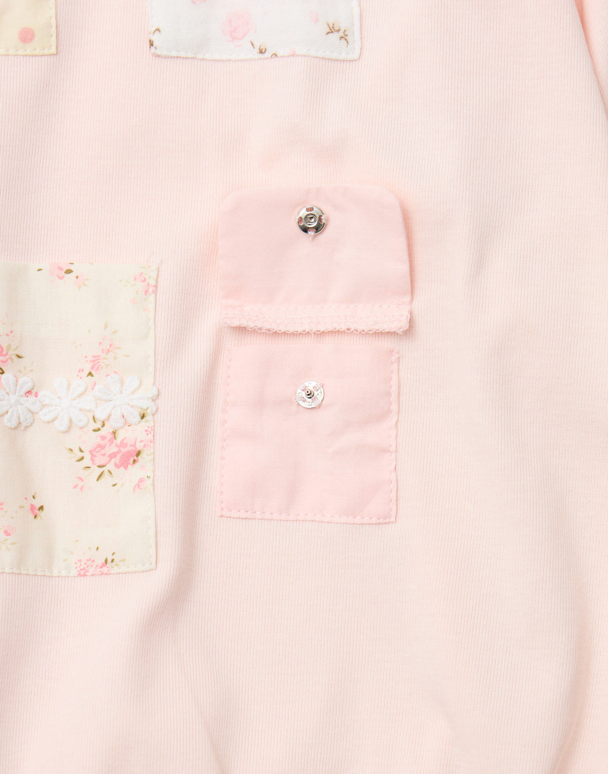 Lolime patchwork pockets sweatshirt