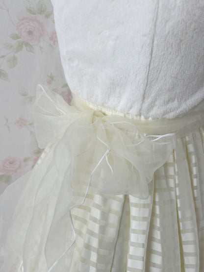 LIZ LISA Eco Fur Tulle Winter Princess Dress