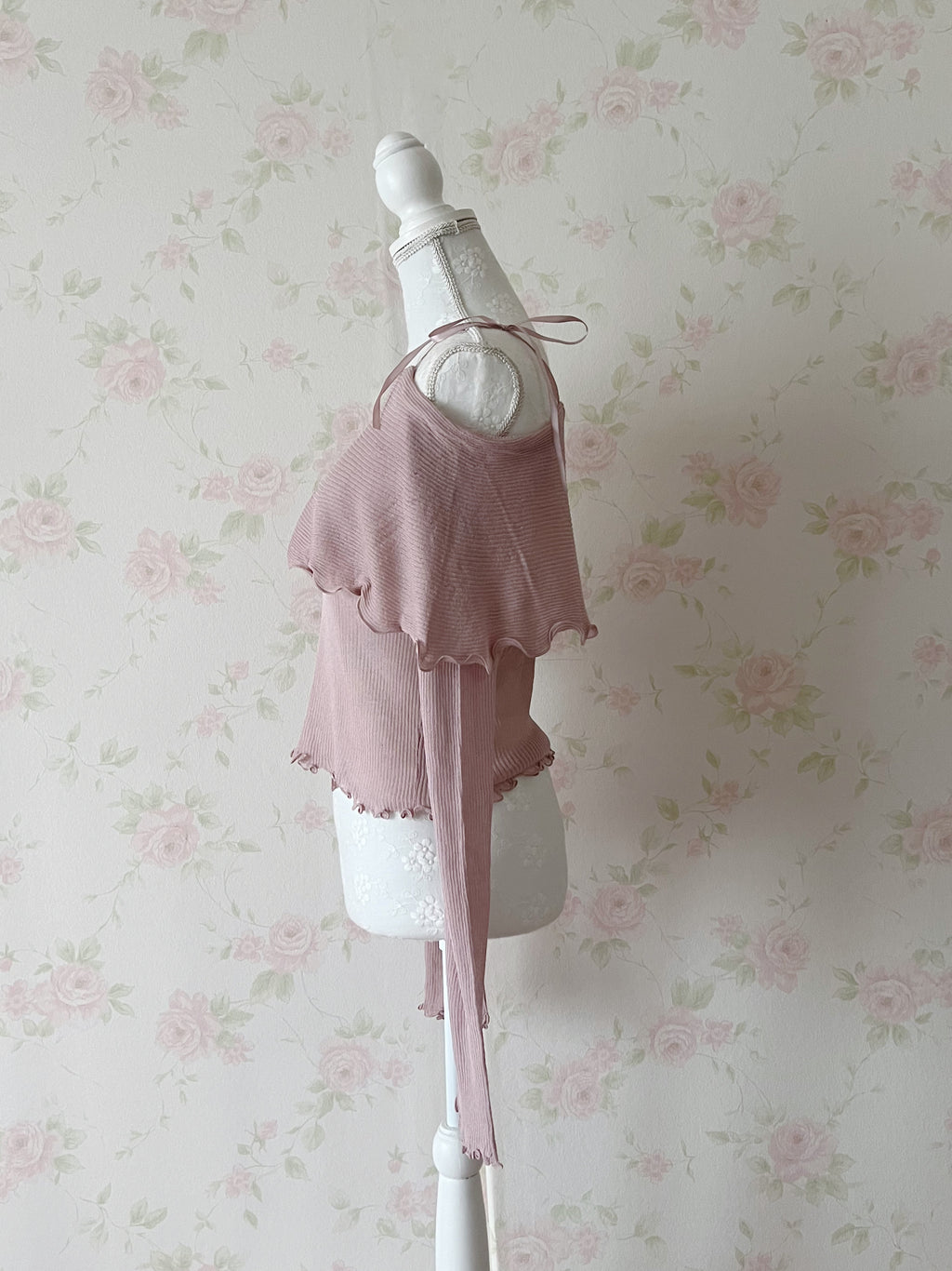 Mellow Off Shoulder Top (Pink)