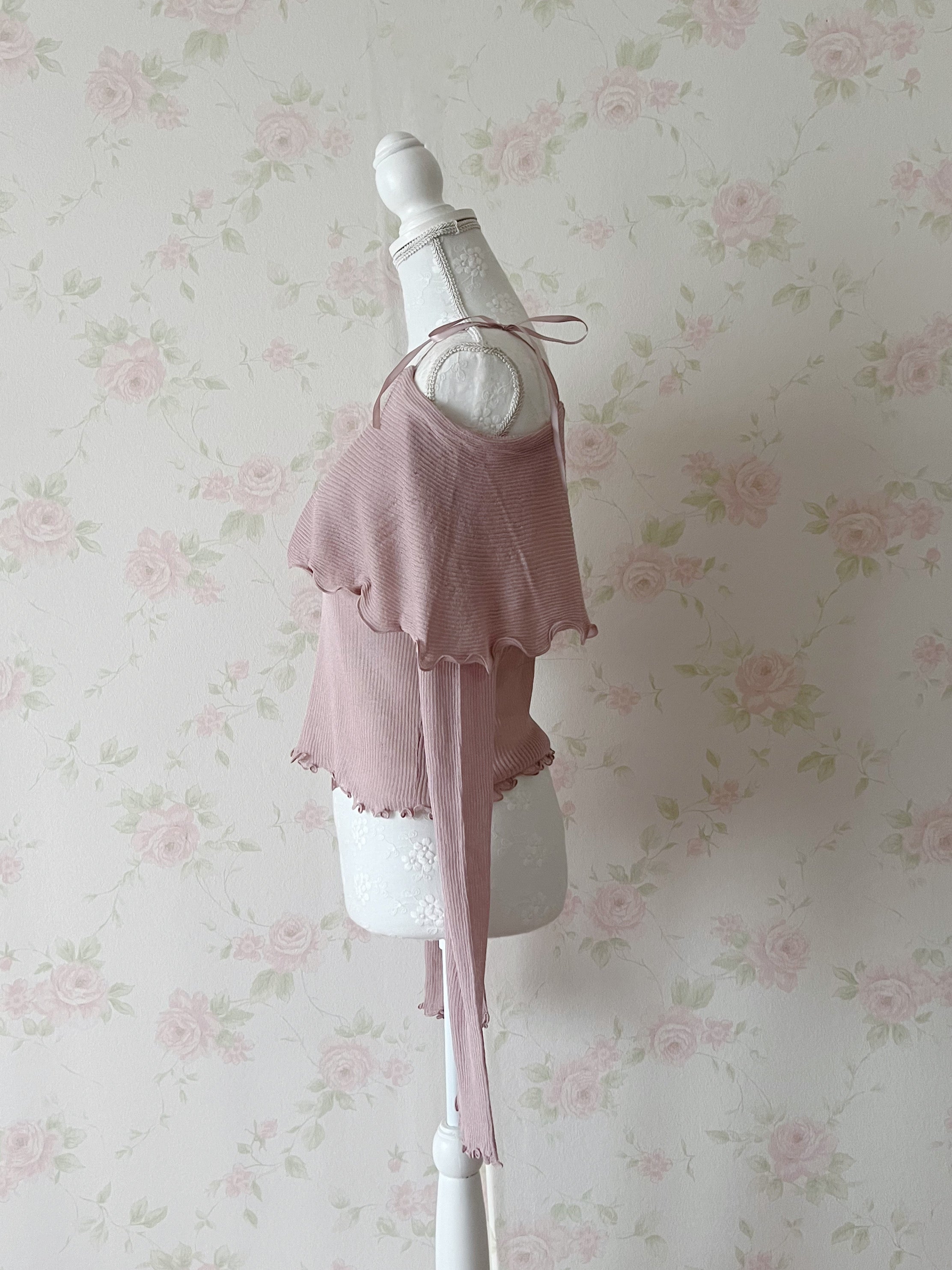 Mellow Off Shoulder Top (Pink)