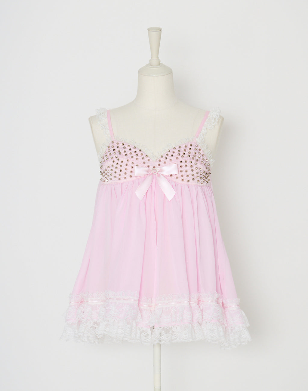 AVENCHUMU Lace & studs babydoll