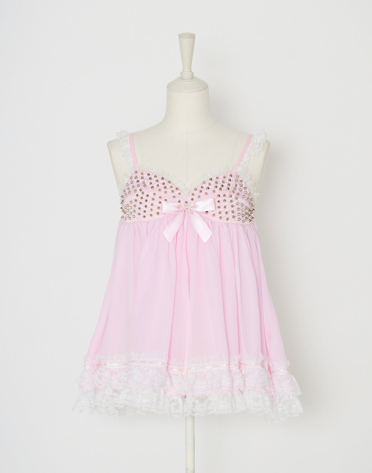 AVENCHUMU Lace & studs babydoll