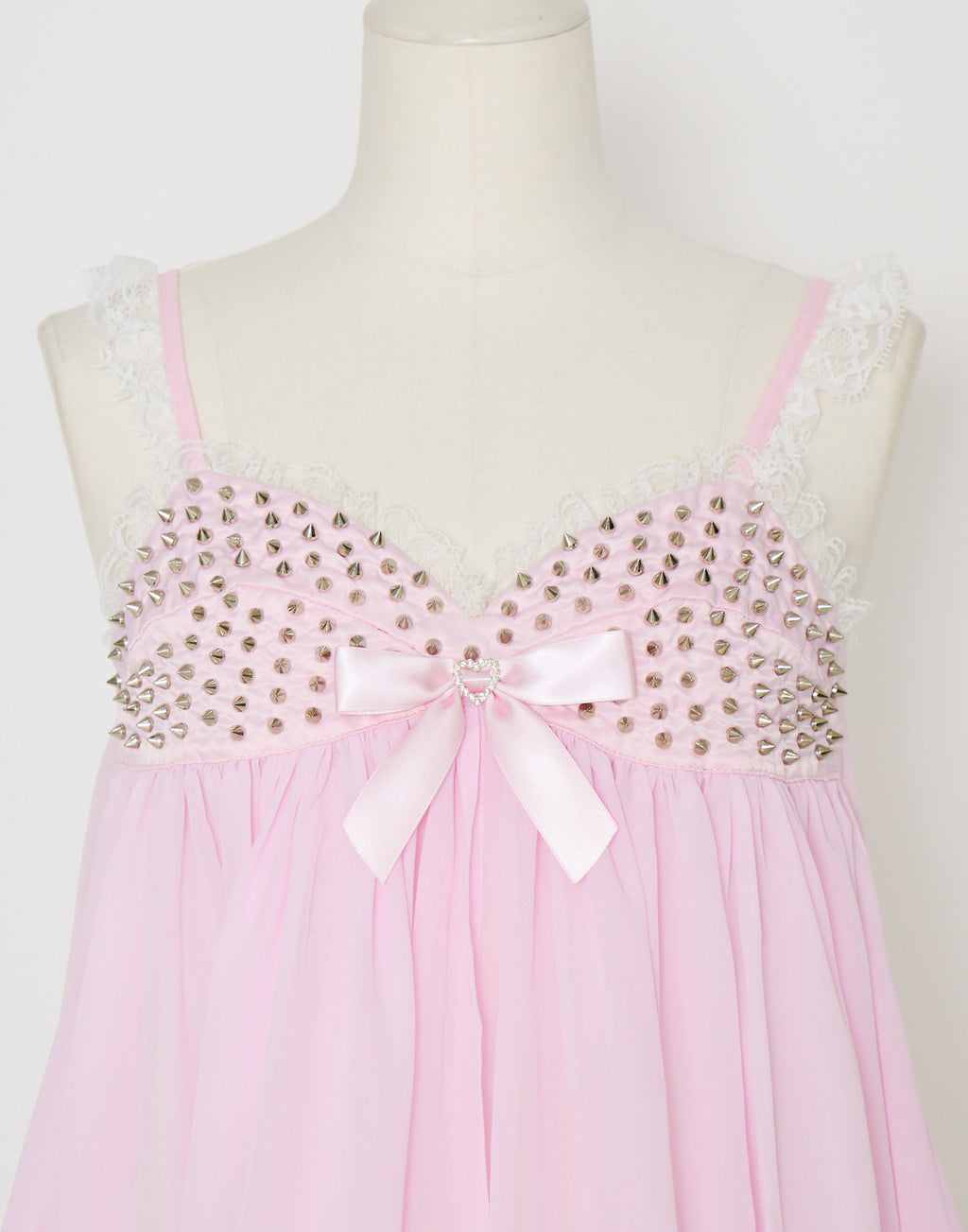 AVENCHUMU Lace & studs babydoll