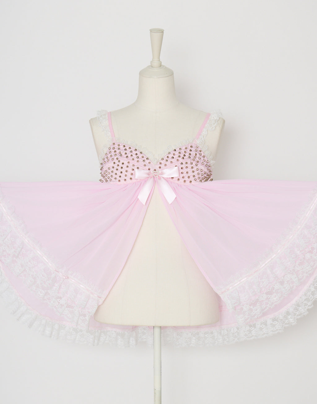 AVENCHUMU Lace & studs babydoll
