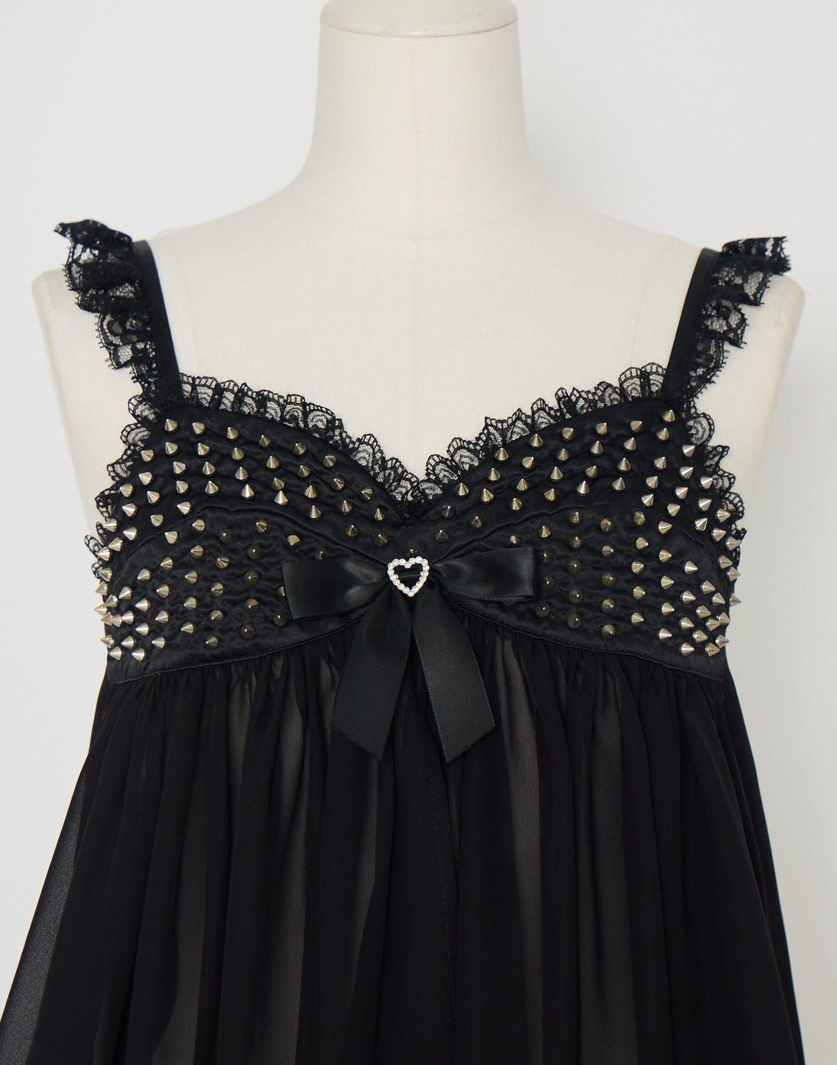 AVENCHUMU Lace & studs babydoll
