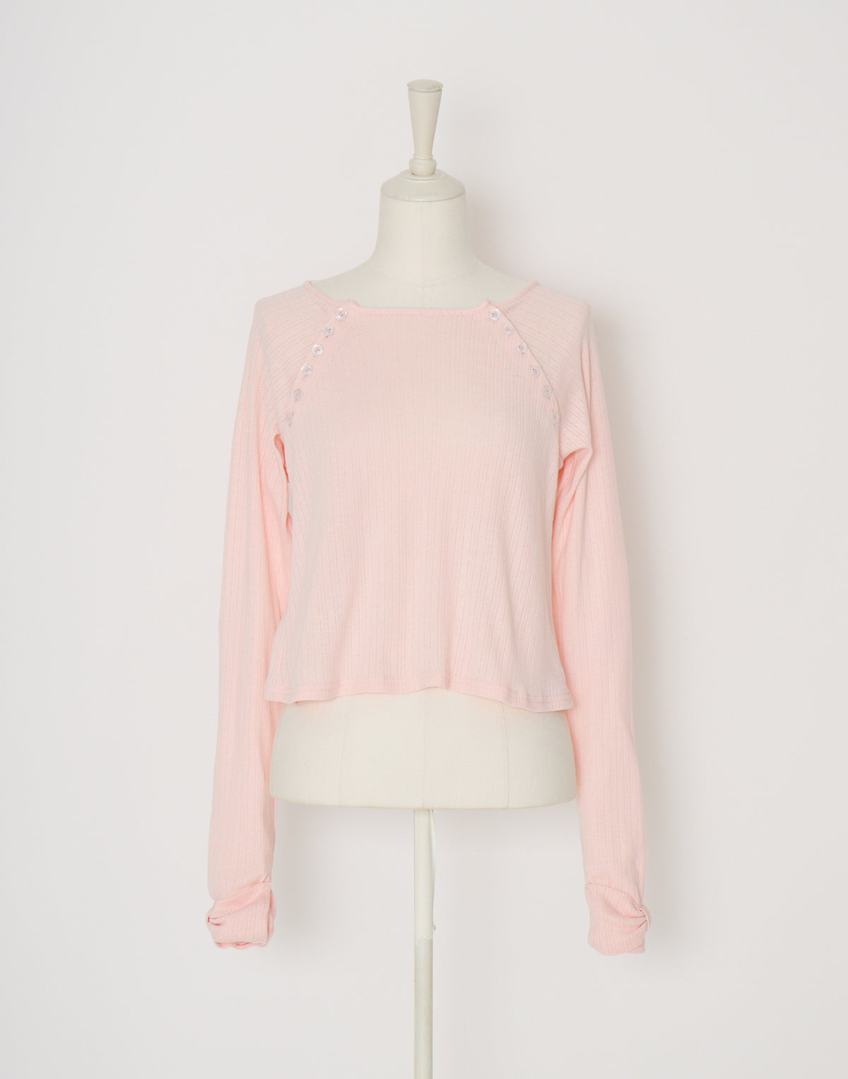 Lolime shoulder button eyelet top