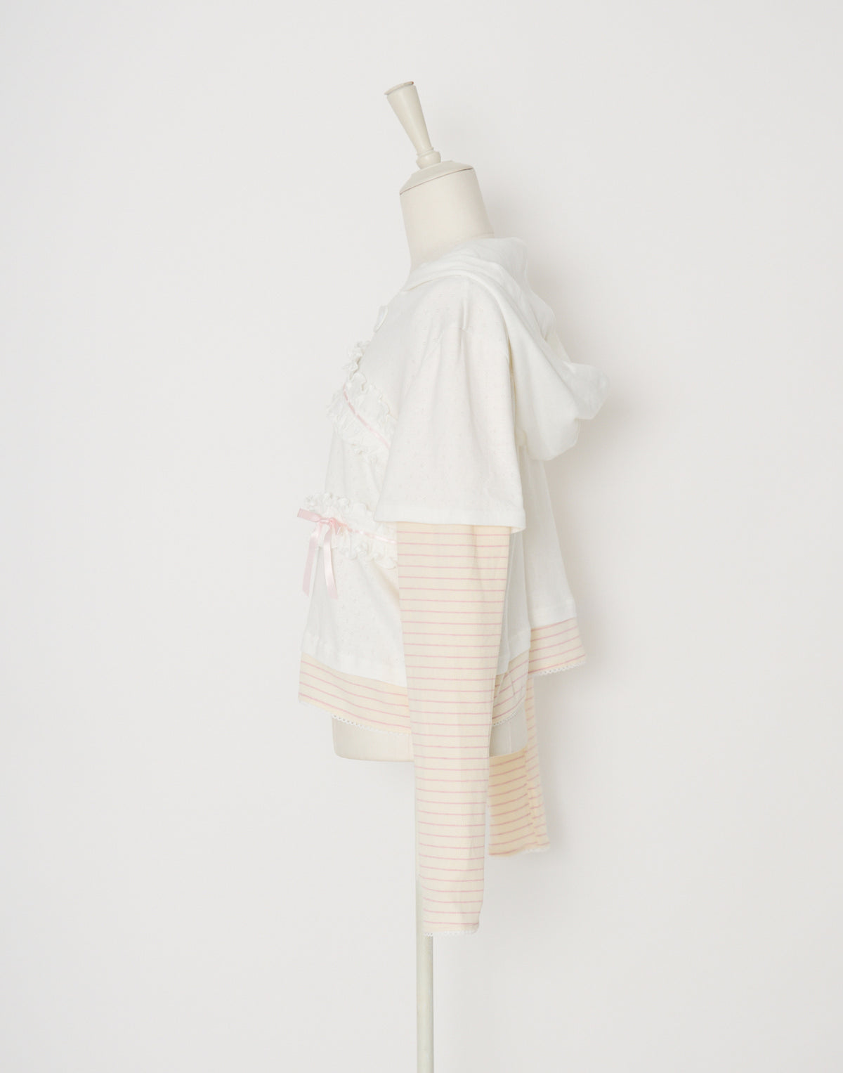 Lolime frill layered hood top
