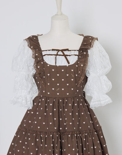 (Pre-order) mellfy memory Chocolate de Love Letter Dress