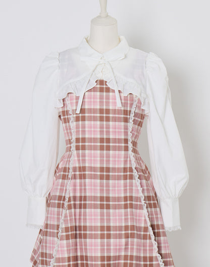 (Pre-order) mellfy memory Melty Café Check Dress
