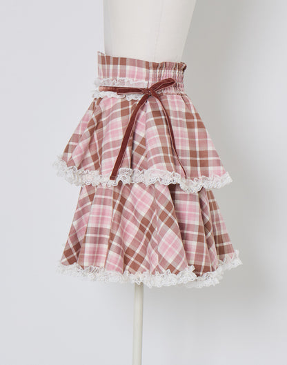 (Pre-order) mellfy memory  Whipped Berry Café Skirt