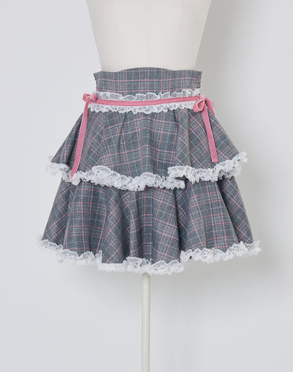 (Pre-order) mellfy memory  Whipped Berry Café Skirt