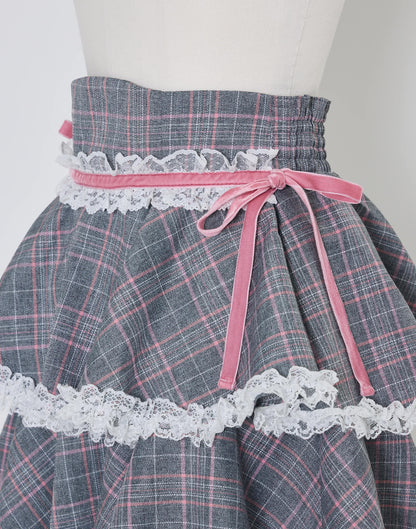 (Pre-order) mellfy memory  Whipped Berry Café Skirt