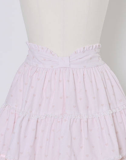 (Pre-order) mellfy memory Chocolate de Love Letter Skirt