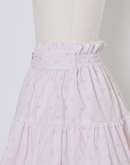 (Pre-order) mellfy memory Chocolate de Love Letter Skirt