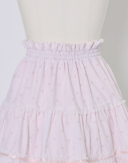 (Pre-order) mellfy memory Chocolate de Love Letter Skirt