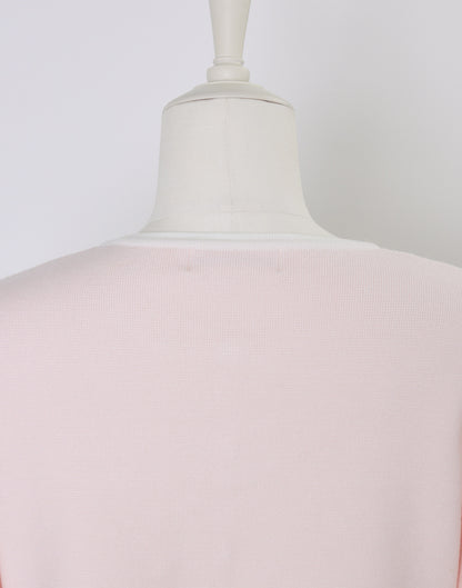 (Pre-order) mellfy memory Cotton lace and ribbon bicolor Cardigan