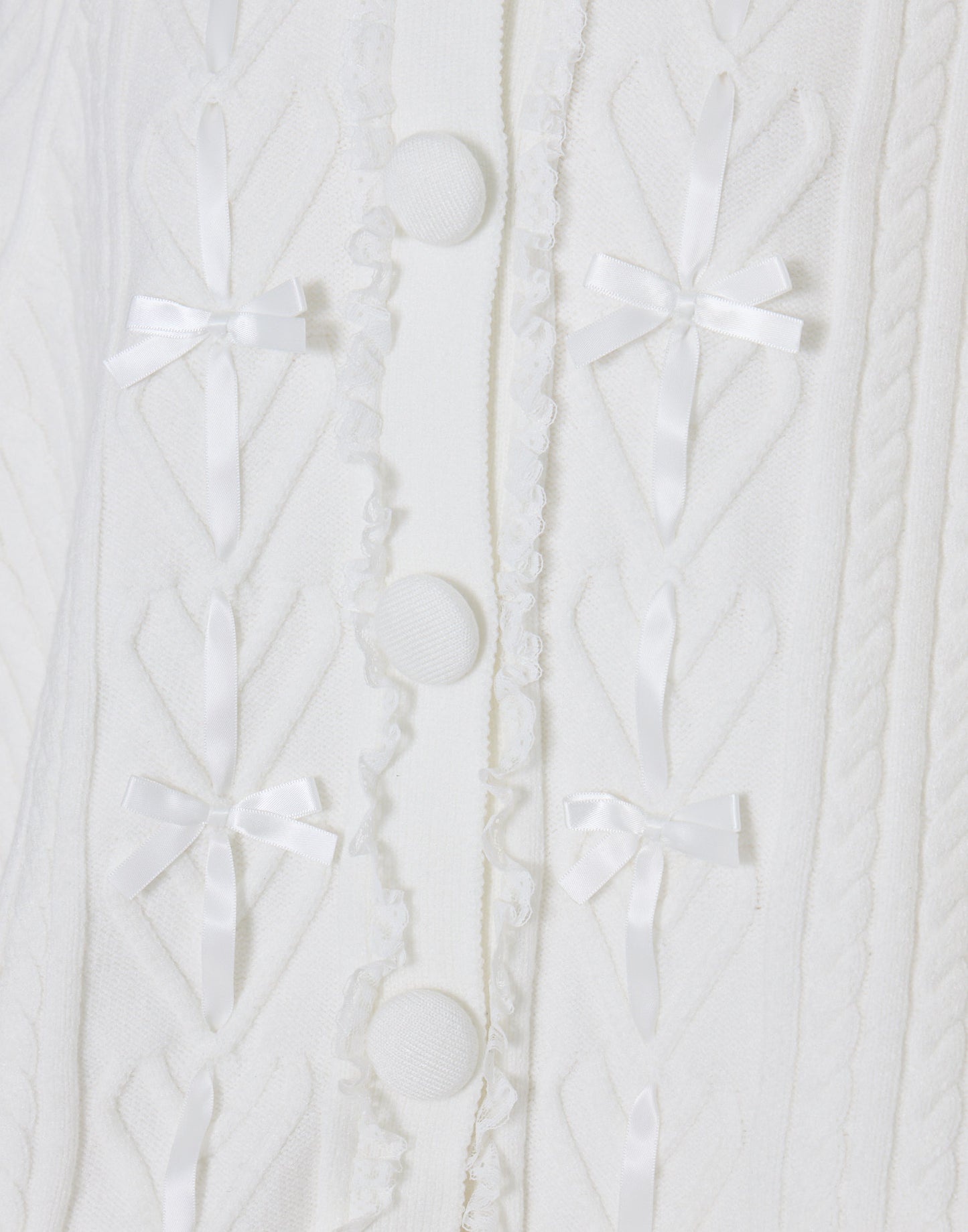 mellfy memory Fluffy Meringue Ribbon Poncho