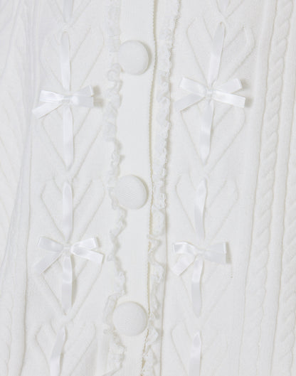 mellfy memory Fluffy Meringue Ribbon Poncho