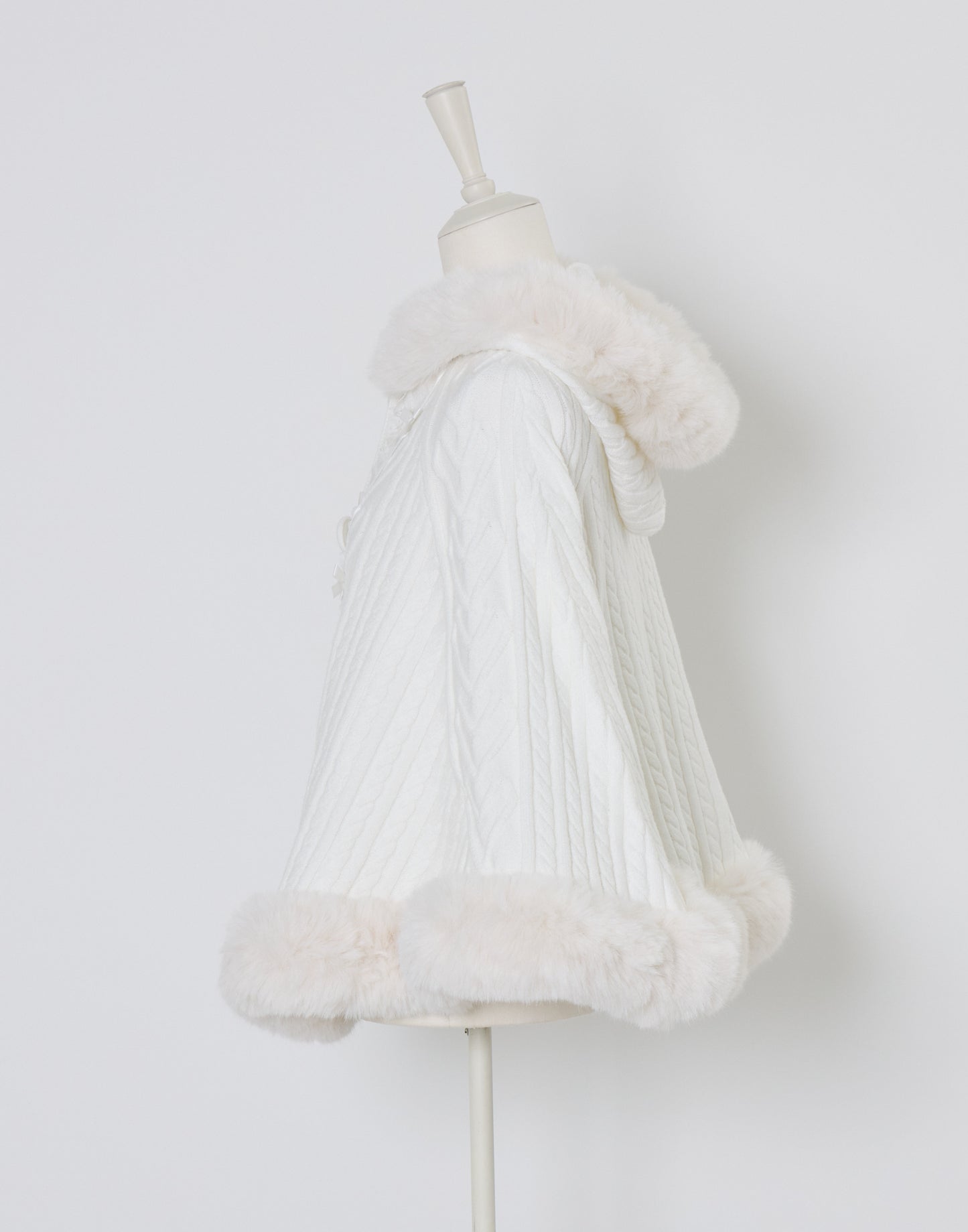 mellfy memory Fluffy Meringue Ribbon Poncho