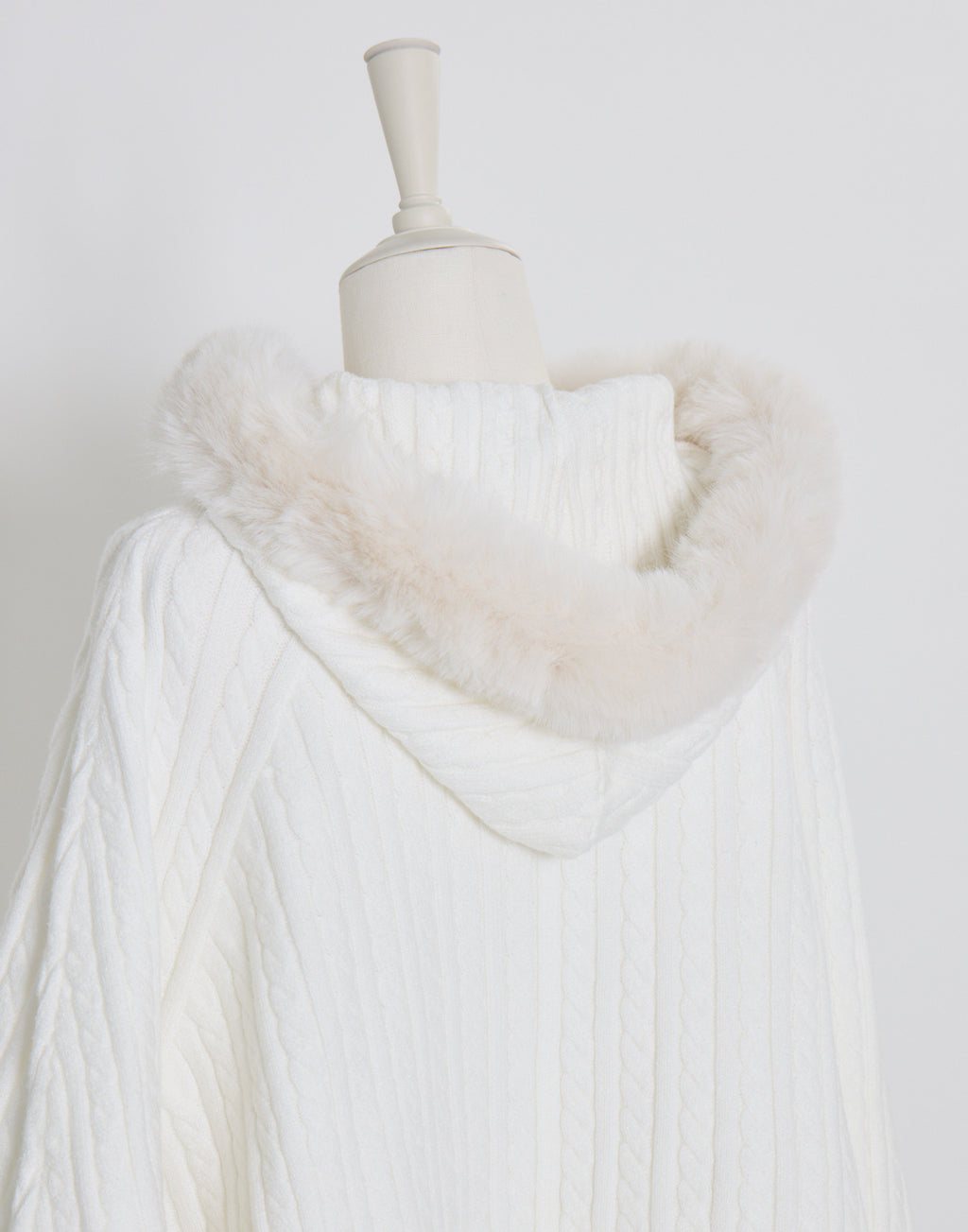 mellfy memory Fluffy Meringue Ribbon Poncho