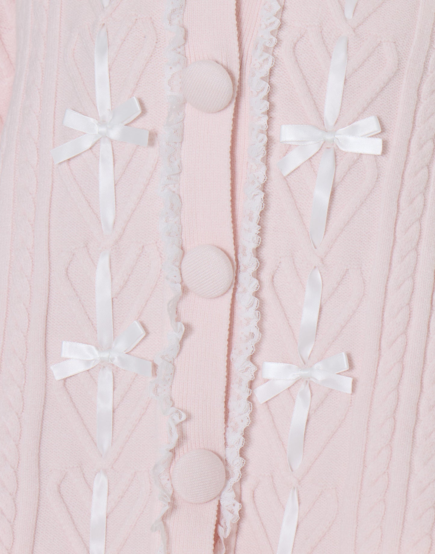 mellfy memory Fluffy Meringue Ribbon Poncho