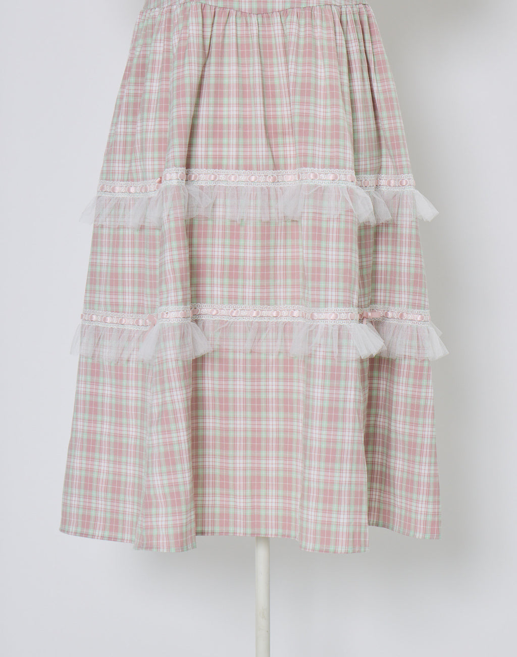 (Pre-order) Lolime check puff sleeve dress