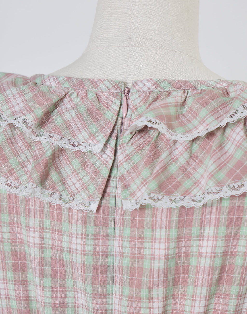 (Pre-order) Lolime check puff sleeve dress