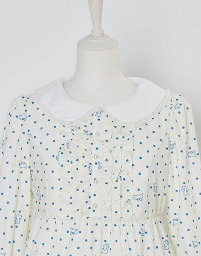 Lolime angel bunny frill mini dress