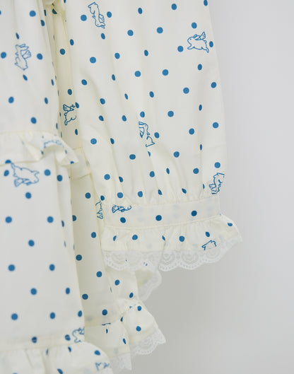 Lolime angel bunny frill mini dress