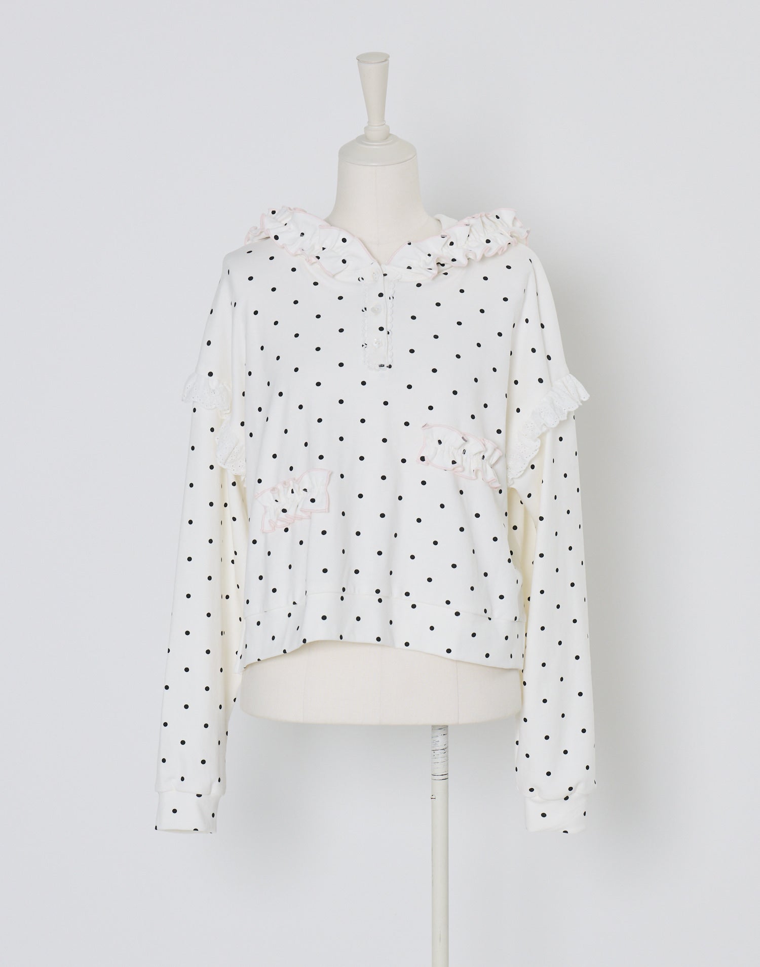 (Pre-order) Lolime fancy dot sweatshirt