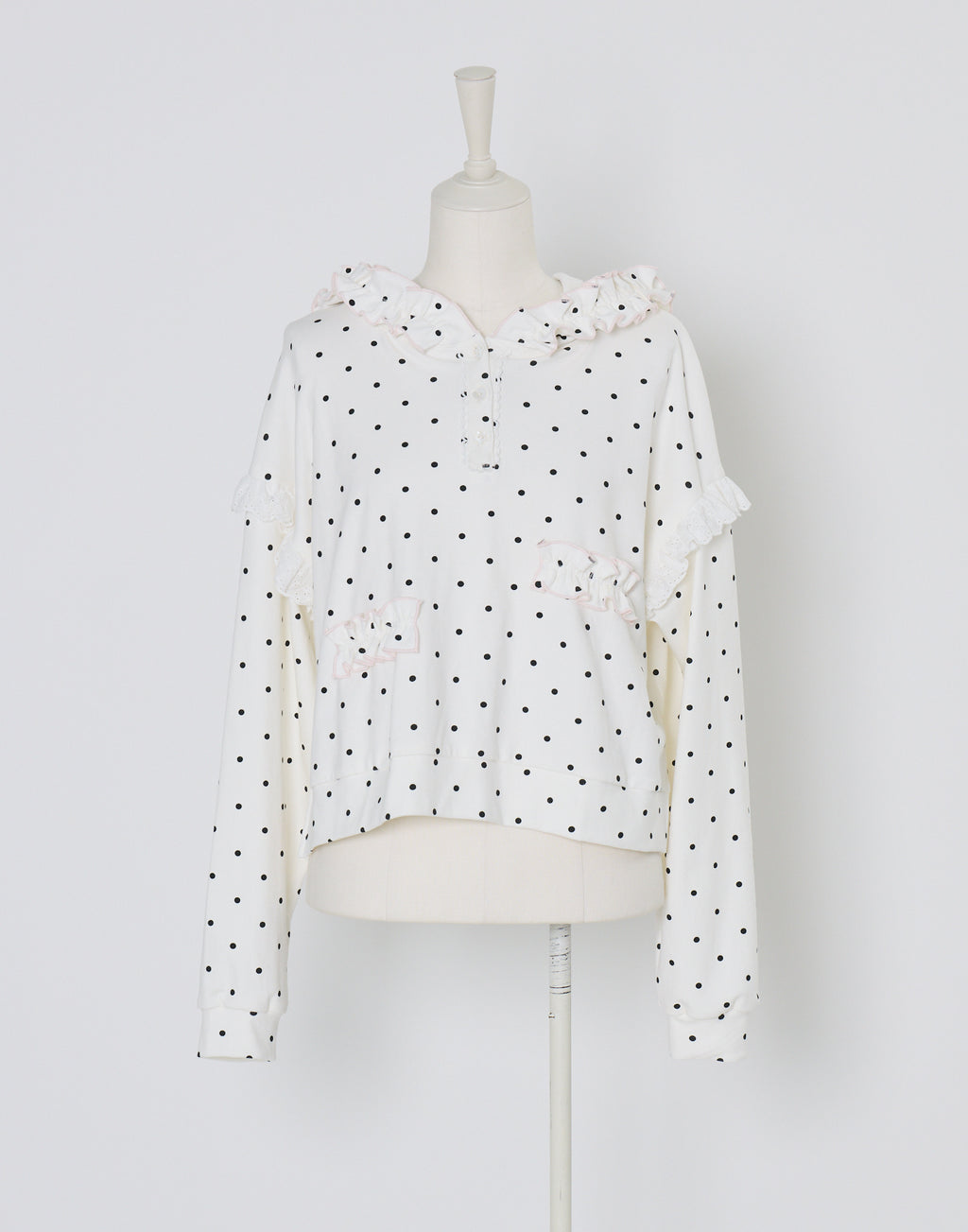 Lolime fancy dot sweatshirt